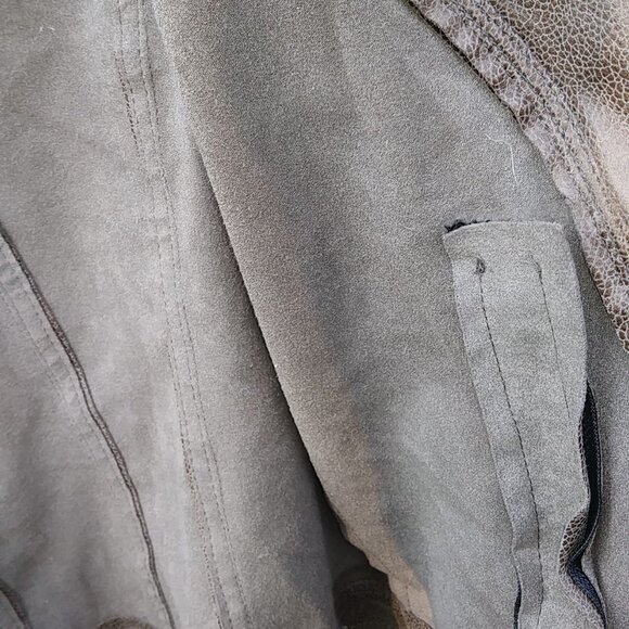 Jus D' Orange Paris Open Biker Brown Jacket - Sz.3 - Picture 13 of 14